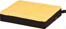 Gel/Foam Cushions with Fleece Top Plush fleece cover keeps user cool during summer months and
