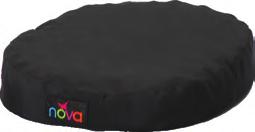 pressure relief for back and hips while seated 2 thick cushion provides support and