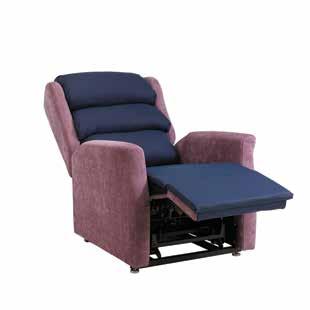 cushions gives you complete flexibility and control. You choose the right seat height and seat cushion, the right back rest and lateral support for the individual you are caring for.