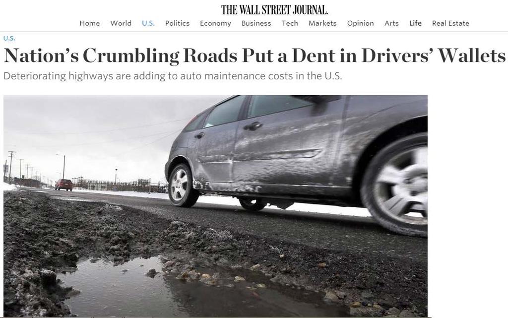 Road User s Opinion of Roughness http://www.wsj.