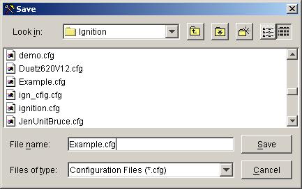 Manual 26263 IC-920/-922 Ignition Controller with Servlink Select Yes to save the configuration to a file. Select No if you do not want to save the configuration to a file.
