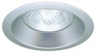 Two Piece Reflector Trim Two piece reflector: clear or white upper reflector, clear or platinum lower cone; Includes (1) LF38-CL glass lens. OD: ; ID: Approved for dry/damp locations.