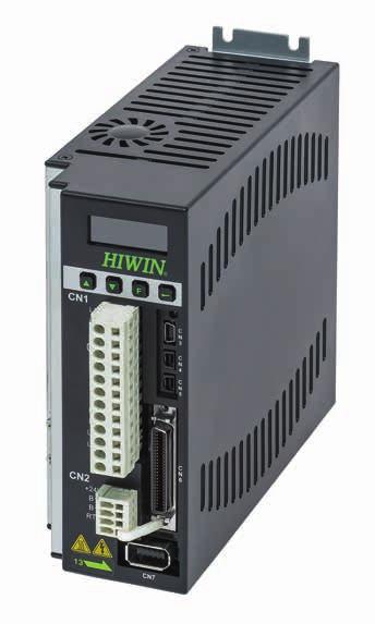 3.2 HIWIN D2 servo drive The compact HIWIN D2 servo drive is specially optimised for HIWIN servo motors and is available in the performance classes 00 W, 400 W and 000 W.