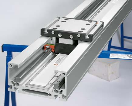 Positioning Systems Linear motor axes/cross tables 2.10.2 LMH1L-S2 The LMH1L-S2 portal axis equipped with linear motors is designed as a complete axis with strokes up to 30 m.