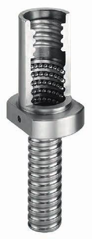 5.4.6 Safety nut SEM The safety nut comprises a ball thread unit and safety unit. The safety nut basically works like a normal ballscrew nut.