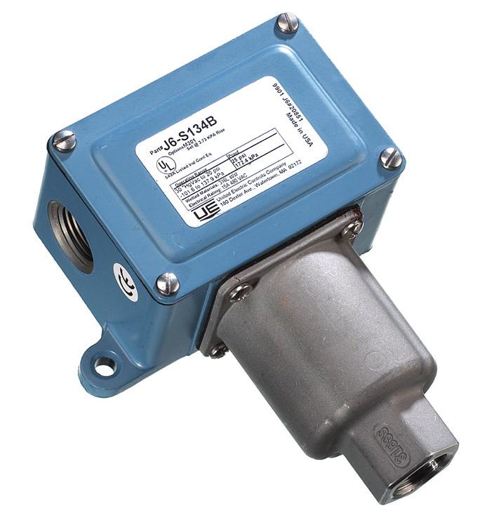 J6 Series overview The J6 is a reliable, sensitive pressure switch, originally designed for instrument air applications in process plants.