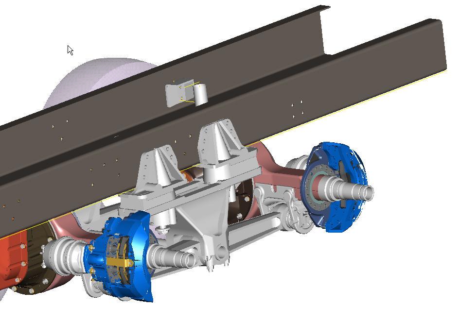 Rear Axle & Suspension Limitations Fixed air chamber position limits
