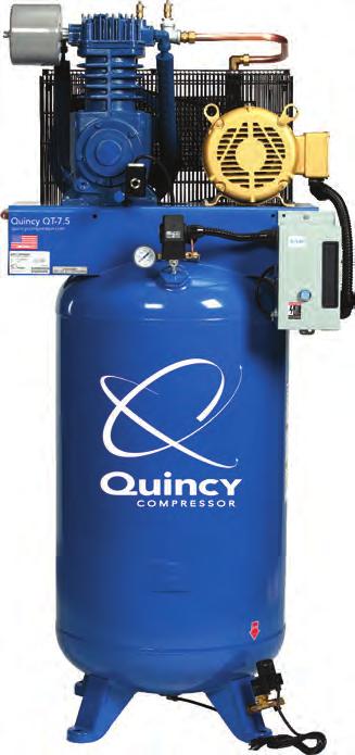 The extra-capacity oil reservoir assures low oil temperatures for lasting performance. Superior Components Quincy packs a one-two punch when comparing components to lower priced compressors.