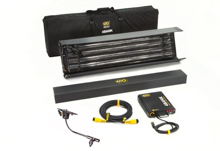 Lighting Kits KIT-2GF-120U Gaffer Kit, Univ 120U (2-Unit) KIT-2GF-230U Gaffer Kit, Univ 230U (2-Unit) Kit Contents: 2 4ft 4Bank System w/