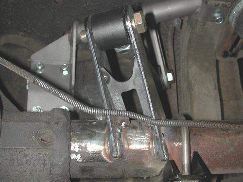 Once everything is doublechecked the tabs can be tack-welded into place. Then tack in the axle tab brace between the two tabs. 17.