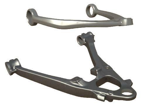 Control Arm Description/Function: Structural members of the suspension that locate the wheel providing proper geometry for the tire to remain in contact with the road.