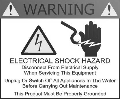 SAFETY ALL ELECTRICAL WORK MUST BE PERFORMED BY A QUALIFIED LICENSED ELECTRICIAN AND CONFORM WITH ALL APPLICABLE ELECTRICAL SAFETY CODES CAUTION: Power to the unit must be supplied through a residual
