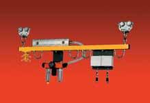 Energy supply H 35 Column-mounted swivel arm With equipment cart (SSG), spider assembly (ZSD).