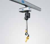 In addition to the column- and wall-mounted jib crane, the aluminum crane system and the vacuum lifting system make an uncompromising unit.