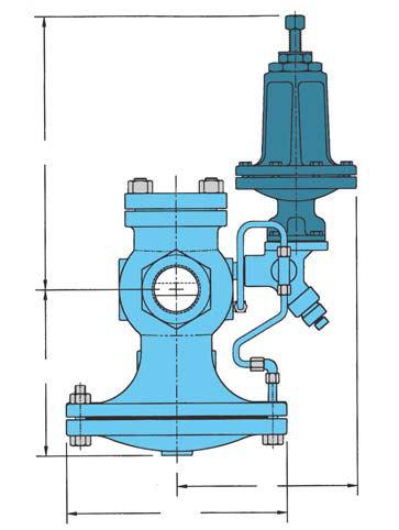 When the upstream pressure reaches the pilot set point, the regulator opens. The HD Regulator with a PP ack Pilot is commonly used to supply steam to low-pressure mains.