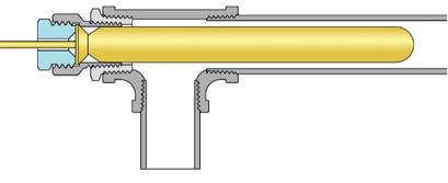 Thermowells are available in either brass (best heat transfer) or stainless steel (for corrosive applications).
