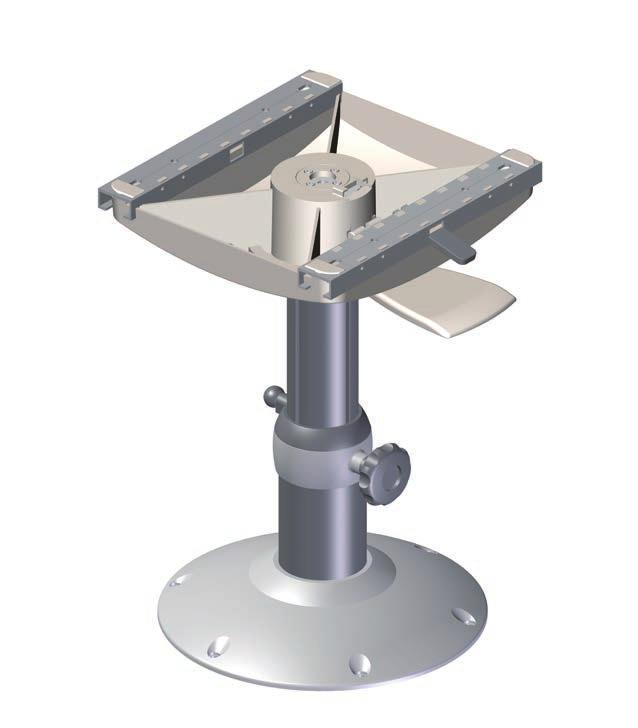 Seat Pedestals - Adjustable Height NorSap has created perfect solutions for marine pedestals with a large variety of options to satisfy every boater s needs.
