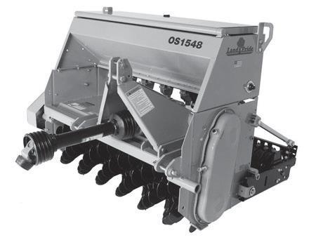 OS15 Series - 48" Width Overseeders 25-60 HP YEAR Limited Warranty Made in USA Hitch: Cat.