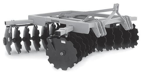 DH25 Series Disc Harrows 40-100 HP Hitch: Cat. 1 & 2 Quick-Hitch Compatible Cutting Width: 72", 96" No.