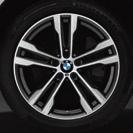 20" M Double-spoke style 469 M, Jet Black 20" BMW Individual V-spoke style 551 I 21" M Double-spoke style 599 M = Standard = Optional Only with = these options must be ordered