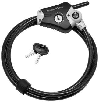 Build Your Lock Python Adjustable Locking Cable Patented locking mechanism holds the cable tight for infinite locking positions Weather tough aluminum alloy body, cylinder shutter and vinyl coated