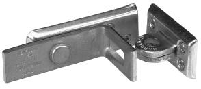 730 Zinc plated hardened steel for added strength and weatherability Hardened steel staple resists cutting, sawing and hammering Hasp body conceals mounting hardware Mounting hardware included for