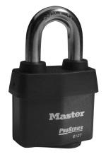 environments Optional brass shackles available for increased corrosion resistance 6127 High Security Solid Steel Heavy case hardened steel body