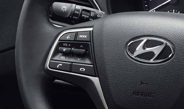 Keep warm on your journeys with the available heated front seats and an available heated steering wheel.