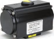 ACTUATORS PNEUMATIC BRAND: KEYSTONE The MRP and MRA are direct mount comprehensive range of pneumatic actuators, providing compact, reliable and economical powered operation for all types of