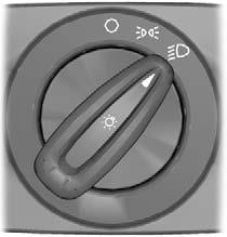 Lighting LIGHTING CONTROL Main and dipped beam Lighting control positions A B C E101829 Pull the lever fully towards the steering wheel to switch between main and dipped beam.