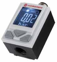 electronic pressure switch 50d Pneumatic 1 0 bar, 1 1 bar, 0 6 bar, 0 10 bar Fast error detection through changing colour displays Easy to use pressure switch with clear display and intuitive