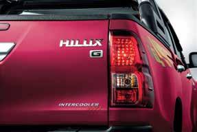[* variants only] 7 BEYOND STYLE Every contour of the Hilux is shaped to impress.
