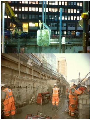 COSTAIN SKANSKA C405 Paddington Station - Green line Journey Action Plan Implementation- Nuisance Performance and BPM: Diaphragm wall Removal Method Cost Time Potential Impact uction Methods Breaking