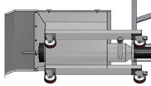 Also, in this version the protection devices into the hopper, motorization carter, trolley construction and handling are in stainless steel AISI304.