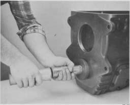 7. Install rear countershaft bearing as shown.