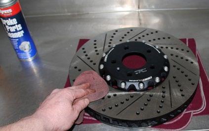 NOTE Step 4: T30 Torx Socket, Torque Wrench Rotor vane sweep Position a new rotor in place on each drive hub, then install and tighten the rotor screws to 5 Nm (3.7 Ft-lbs).