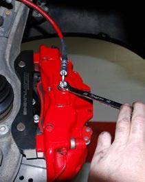 These brake lines have ISO flares. When the flare nut becomes tight, it is bottomed out, applying a predetermined amount of pressure on the ISO flare to create the seal.