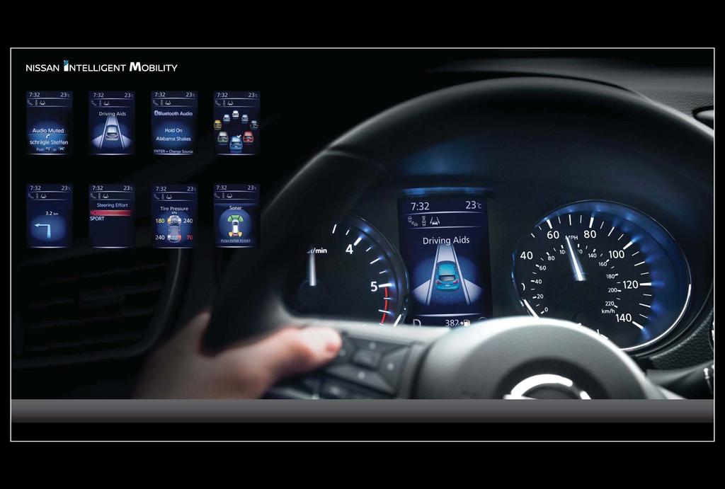 NISSAN ADVANCED DRIVE-ASSIST DISPLAY MORE ACTION LESS DISTRACTION.