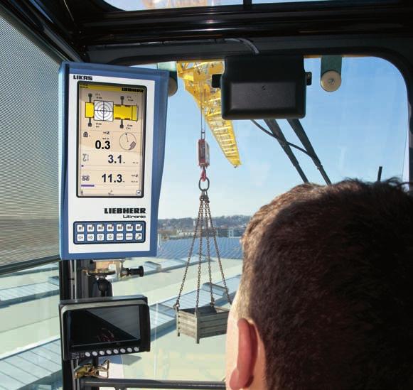 Working fast and safe - for sure With the EMS electronic monitor system in the lift cab of