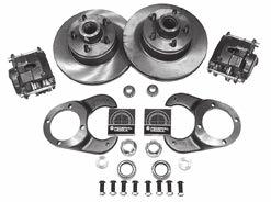 1948-56 Ford pickup spindles. Includes: brackets, bearings, seals, hardware, rotors, calipers. Specify bolt pattern, 4-1/2" or 4-3/4". 1125K 1939-48 Ford car, 1948-56 Ford Pickup Basic Brake kit.