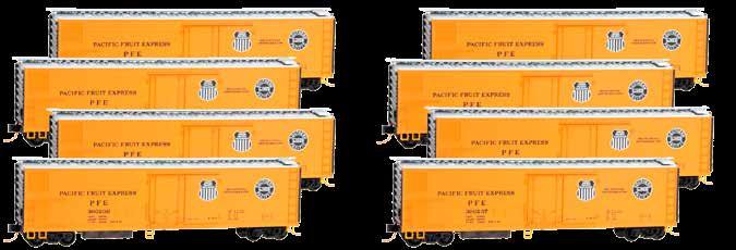 95 Pacific Fruit Express 8-pack 51 Rivet Side Mechanical Reefer