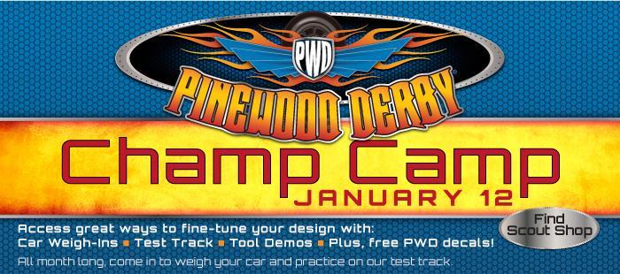 A free Pinewood Derby Barracuda Decal will be given out to each scout that brings their newly designed car in (while supplies last.
