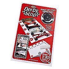 Item ships flat--just attach the included easel and insert a willing Cub Scout, and you're ready to start snapping pictures! Derby Stop (Keep it easy!) $9.