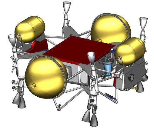 Proposed Descent Stage : the Muscle Proposed TVC Engine Configuration: 4x MR-104