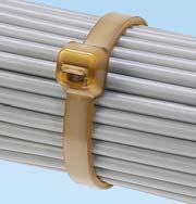 Pan-Ty Ties PEEK (Polyetheretherketone) ELECTRICAL SOLUTIONS Ties Ideal for harsh environments where a cable tie material is required to hold up to chemical or radiation exposure Non-conductive