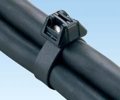 with stackable aerial cable spacer on the next page Ties Strap Length Strap Width Dura-Ty Ties Weather Resistant Acetal Extra-Heavy Cross Section Black acetal strap and head material provide 20+