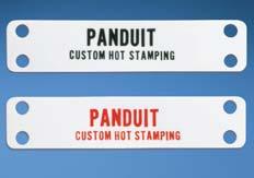 Panduit cable ties, marker ties, marker plates and marker straps are available to suit your application.