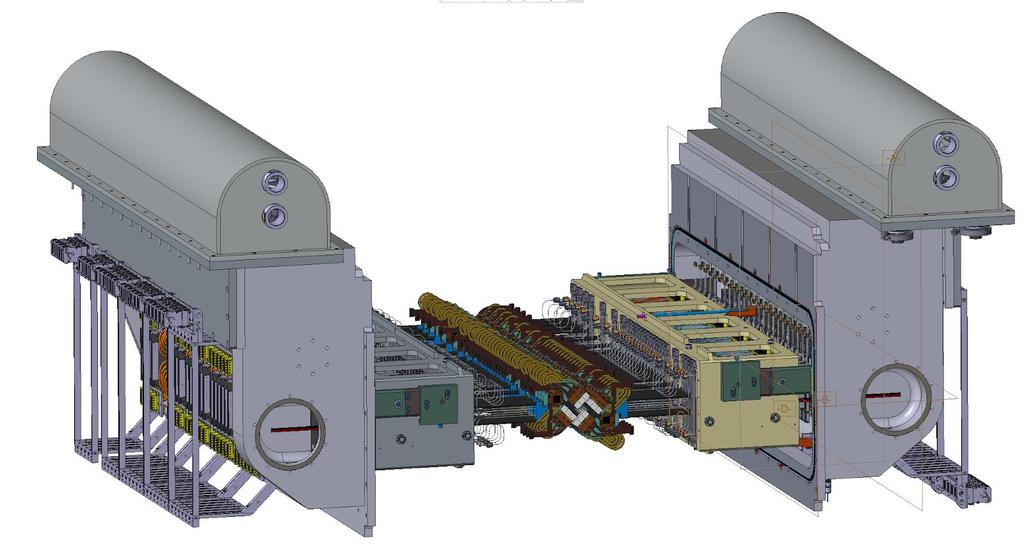 Modules, mechanical supports and Isolation vacuum