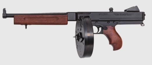 Thompson PISTOL Made with Pride in the U.S.A..45 ACP MODEL: TA5 with 50 round drum magazine.45 ACP MODEL: TA5100D with 100 round drum magazine.45 ACP MODEL: TA510D with 10 round drum magazine 10.