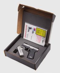 VALUE SERIES MODELS KAHR VALUE SERIES SHIPS IN CARDBOARD CASE SHIPS WITH ONE MAGAZINE ONE-YEAR WARRANTY CT45 CT4543.45 ACP 7+1 ROUND Barrel: 4.0, Conventional rifling; 1-16.38 RH twist Length O/A: 6.